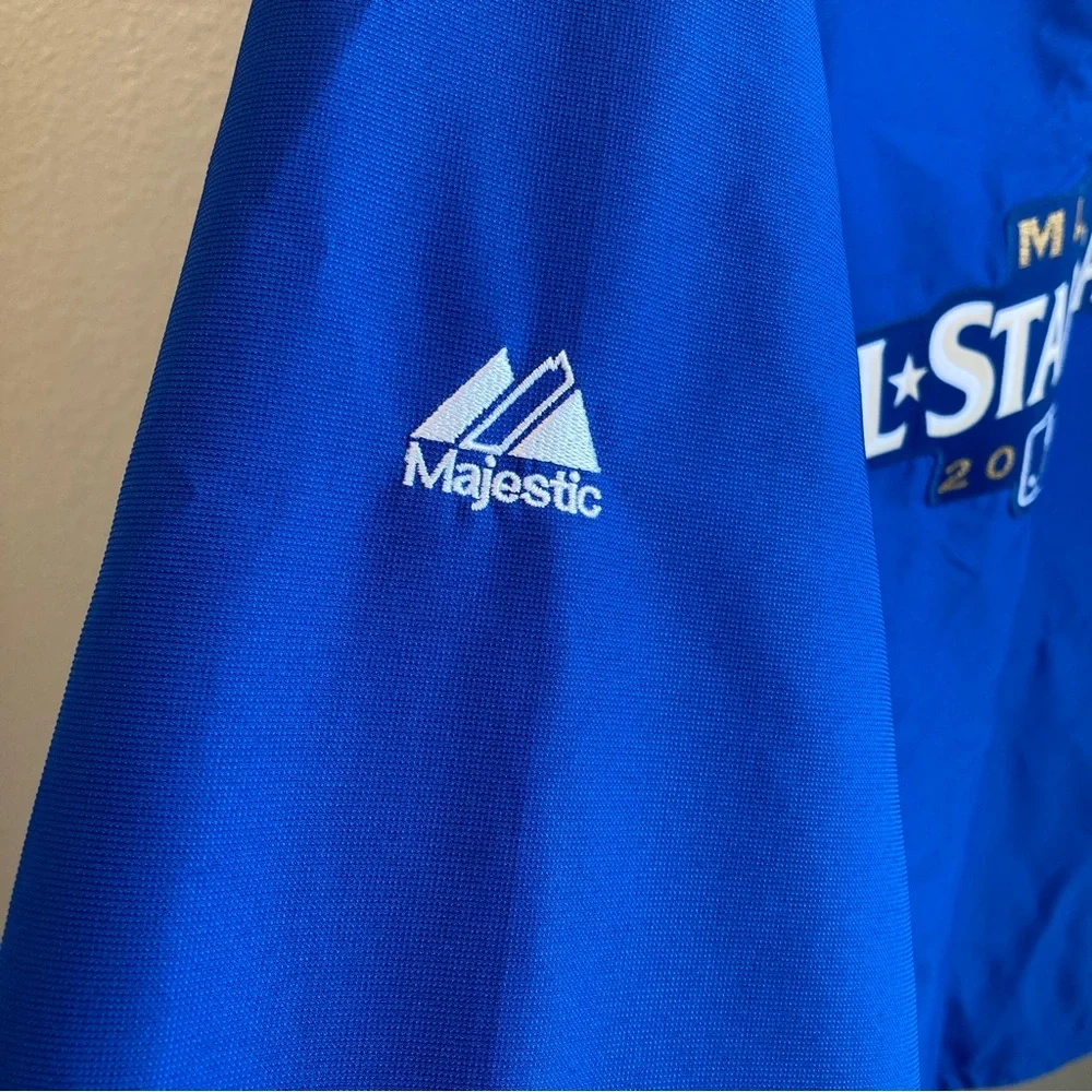 MLB Quarterzip Majestic Cool‎ Base 2012 All Star Game Blue Windbreaker XL